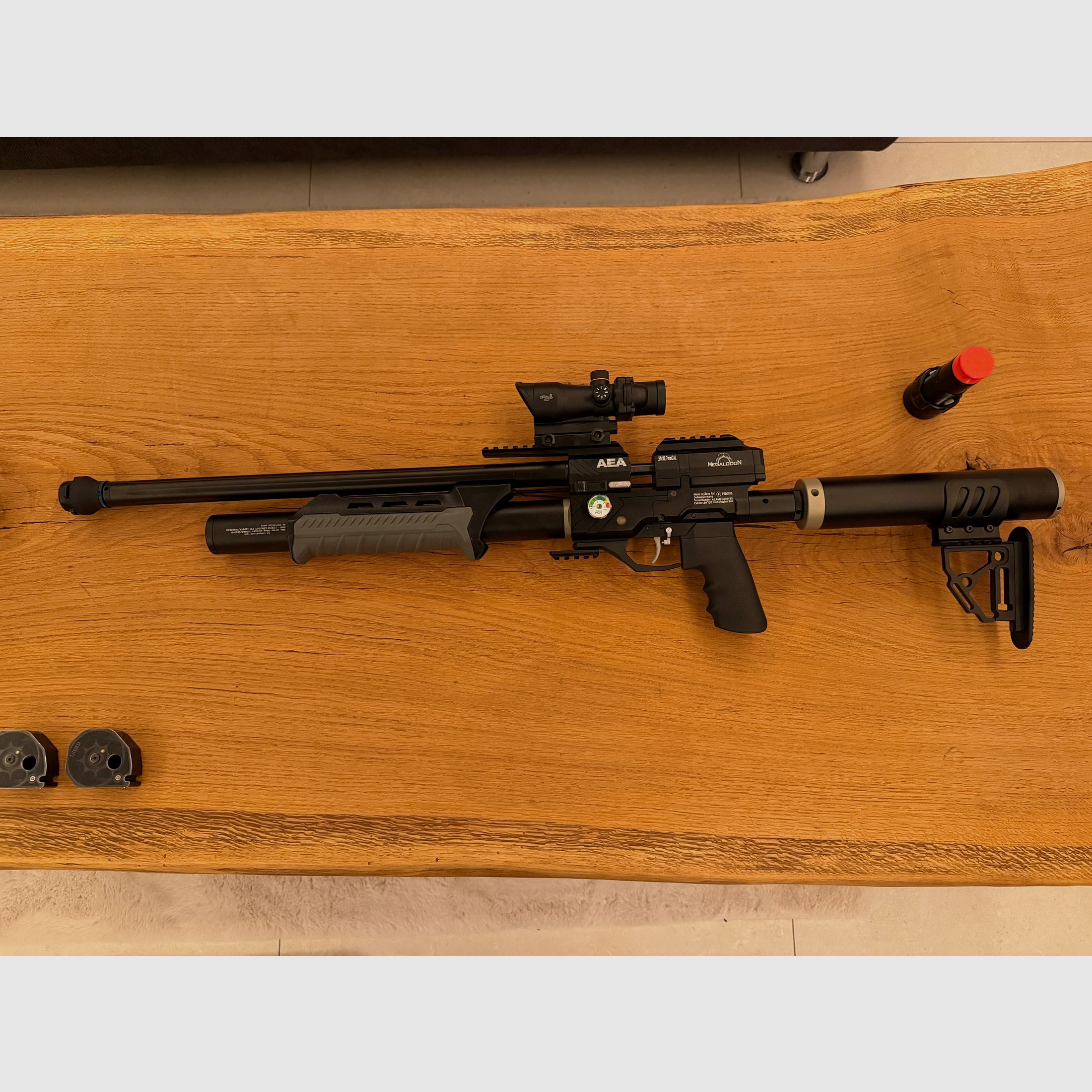 AEA Megalodon+ !! 1500 shots!! +JADS silencer + spring tensioner + lots of accessories