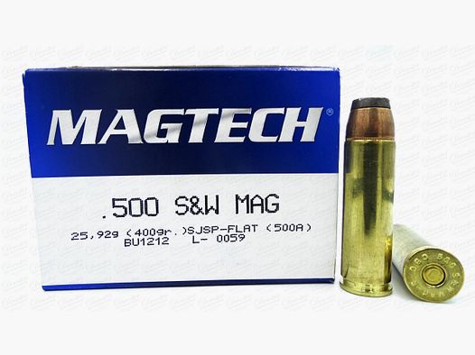 Magtech .500 S&W Magnum SJSP-Flat 400grn