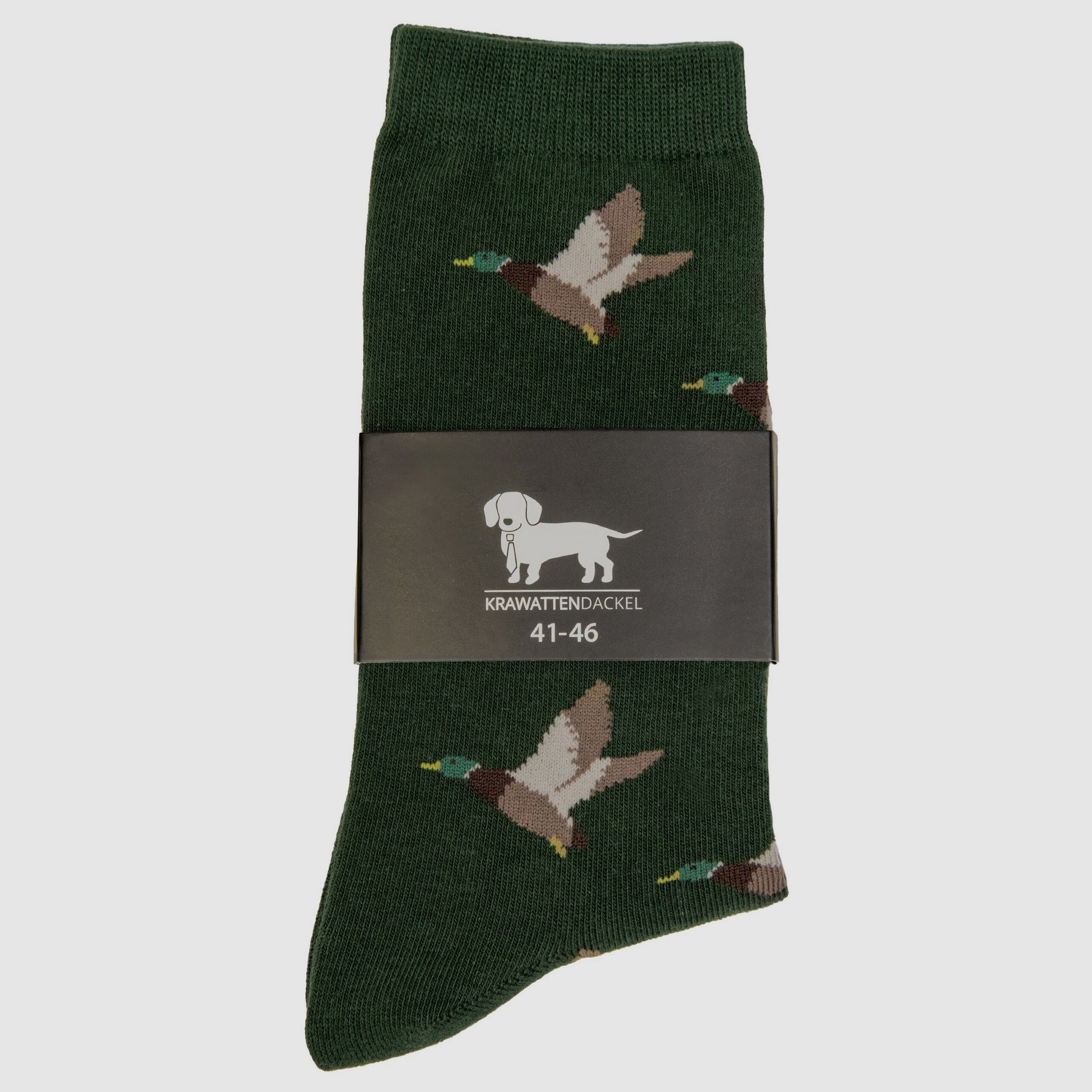 Krawattendackel Socken mit Ente