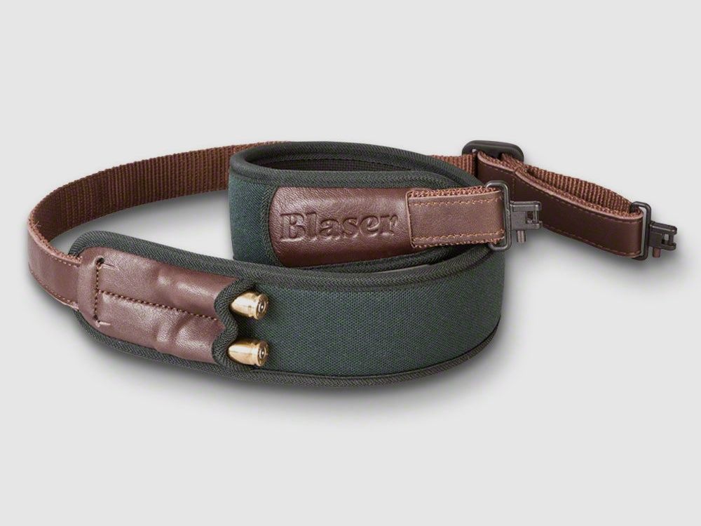 BLASER donkergroene neopreen geweerriem, afbeelding 2 van 3