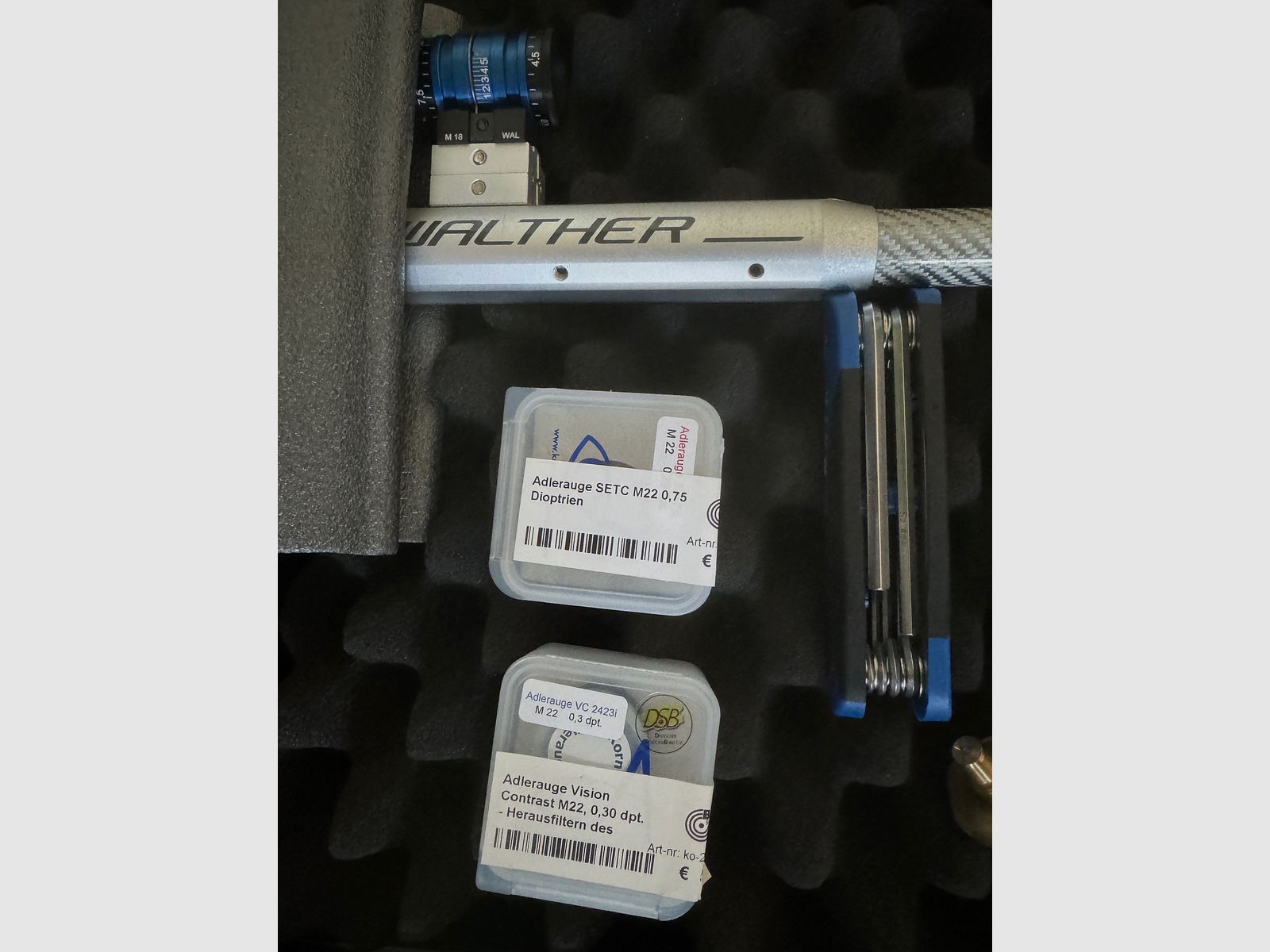 Walther LG400 Holzschaft Auflage
