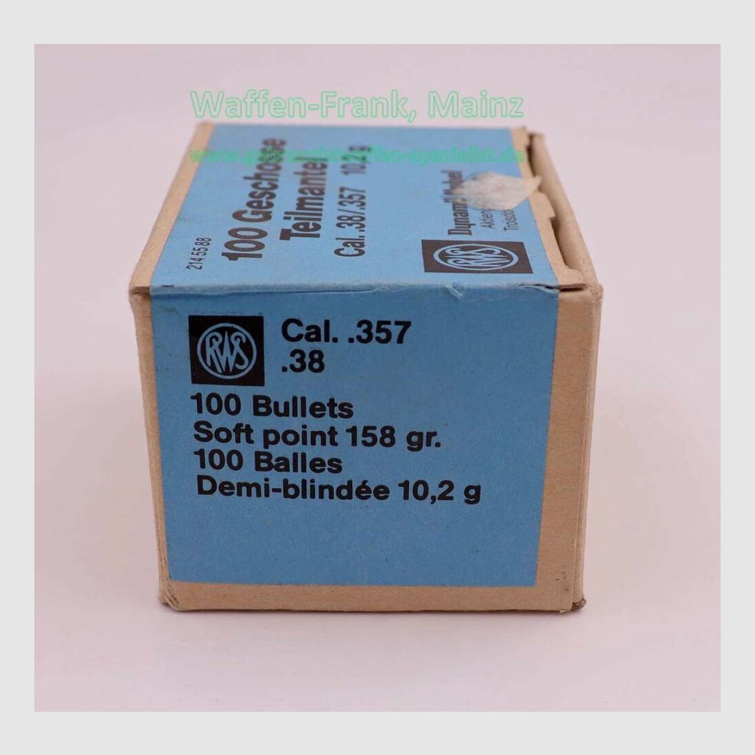 RWS (WZd.Fa.Rottweil) projectiles FFW .38 (.357)