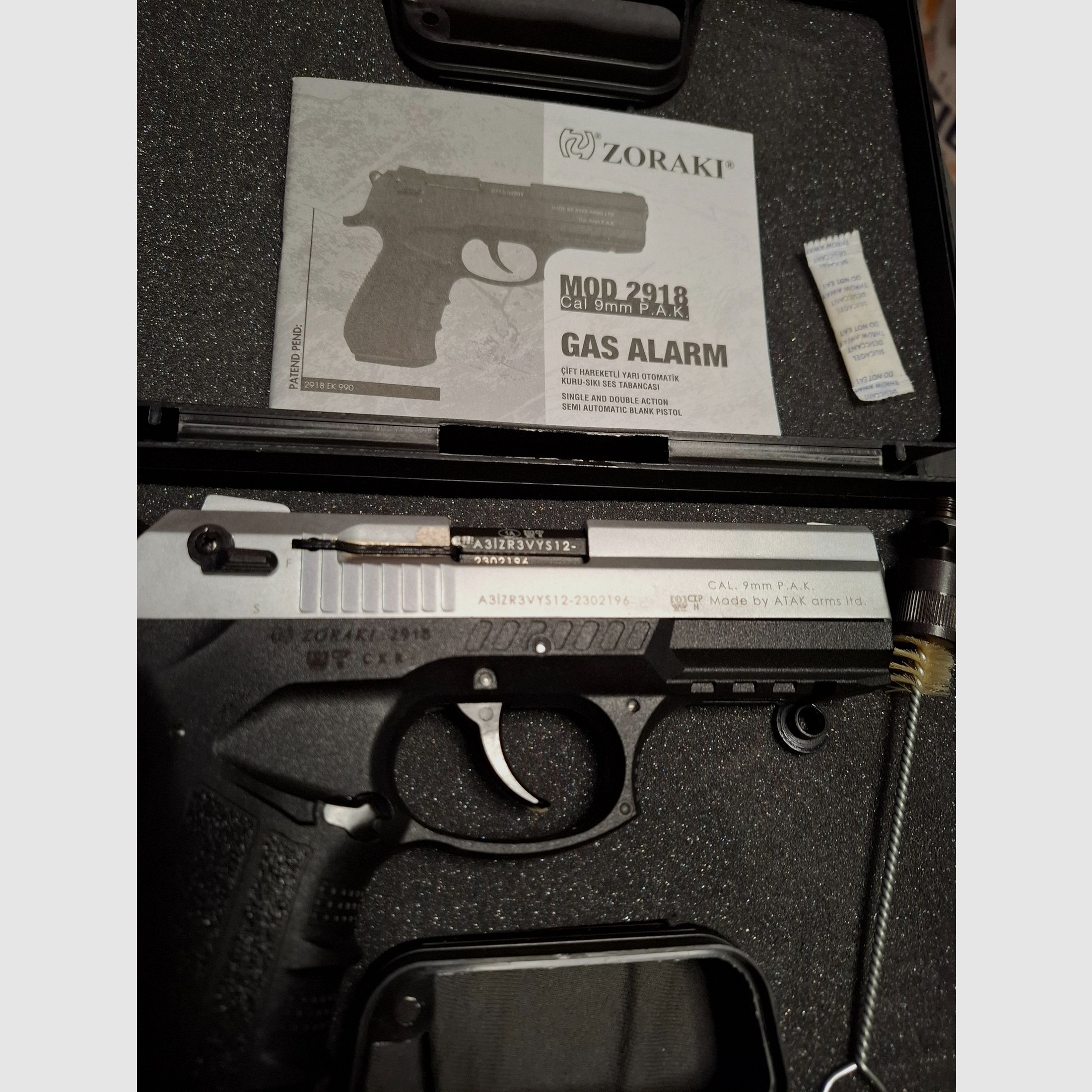 Zoraki 2918 Matt Chrom  9mm P.A.K.   "NEUWERTIG", Bild 3 von 6