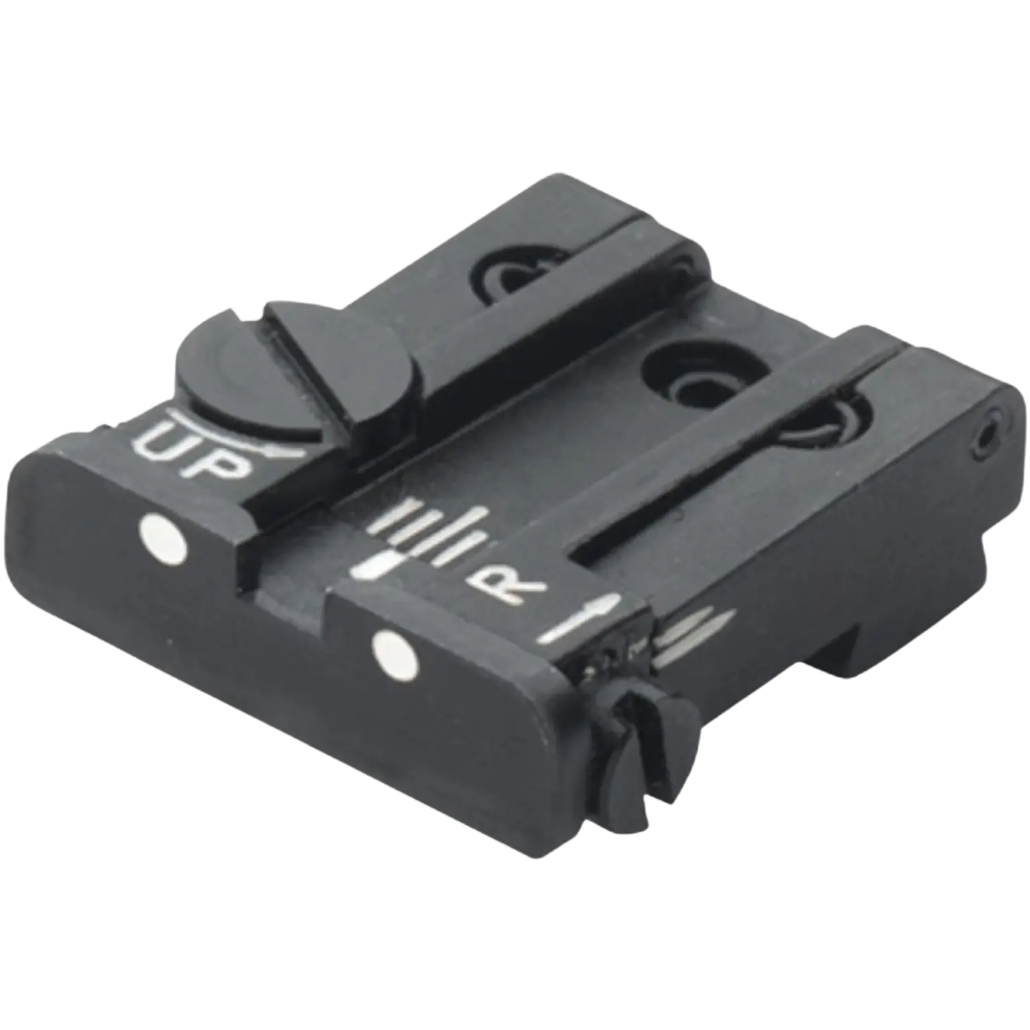 LPA Mikrometer-Visier "TPU" ohne Korn für Glock-Pistolen 2-Punkte