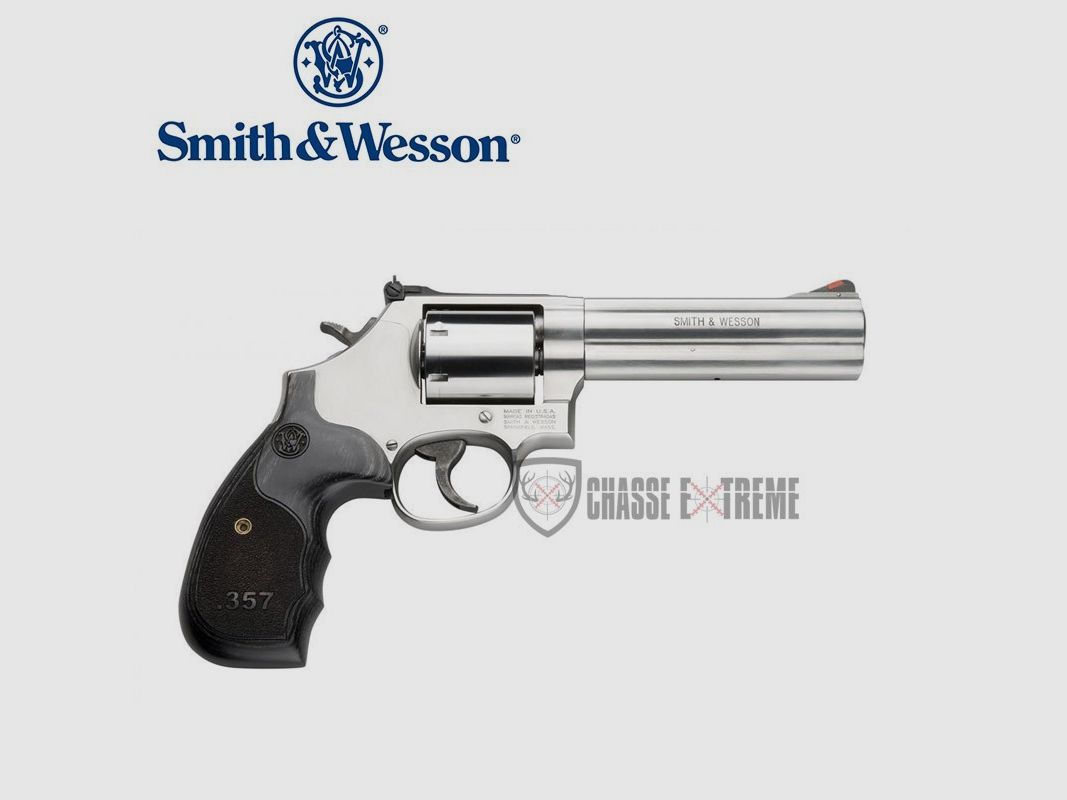 Revolver S&W 686 Serien 3-5-7 Schaft Holz 5" Kal. 357 Mag, Bild 1 von 5
