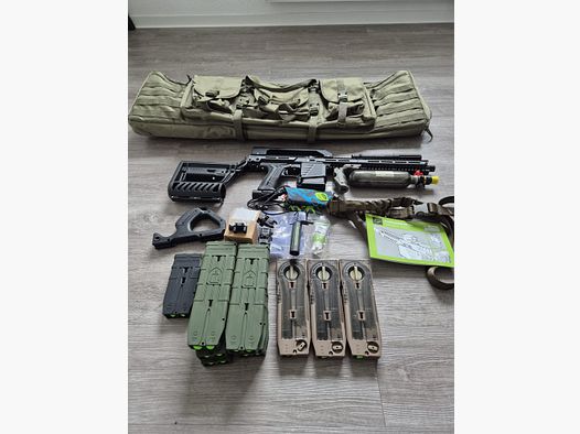 Planet Eclipse Emek MG100 Set con molti accessori - usato, ben curato