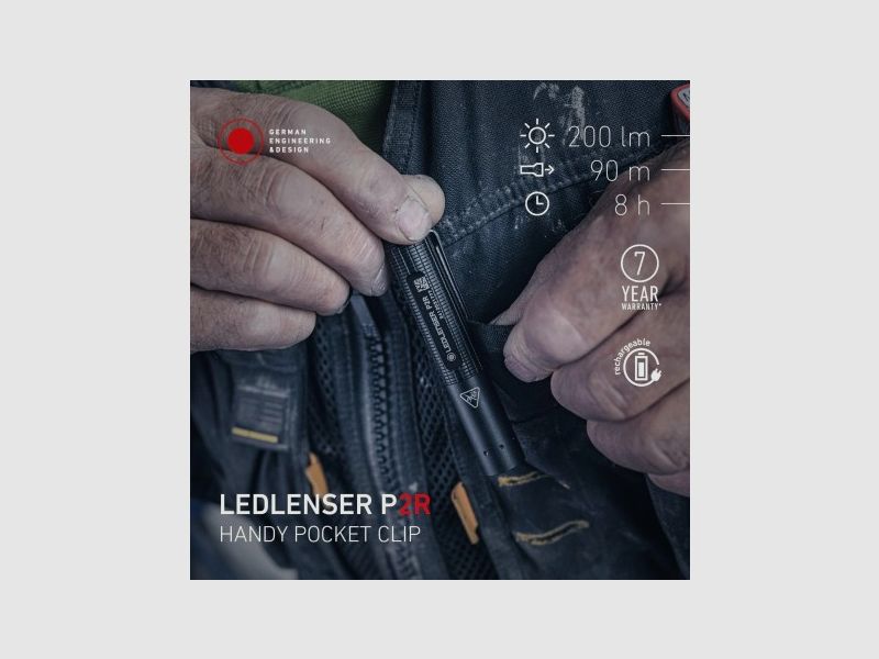 Led Lenser P2R Oplaadbare Zaklamp, afbeelding 8 van 13