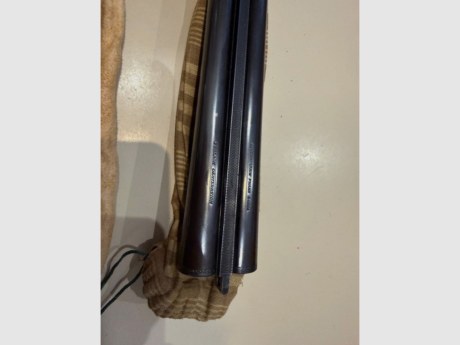 Doppietta Franz Sodia Ferlach cal.12/70 Ejector – Incisa – Con certificato originale 1950 + custodia