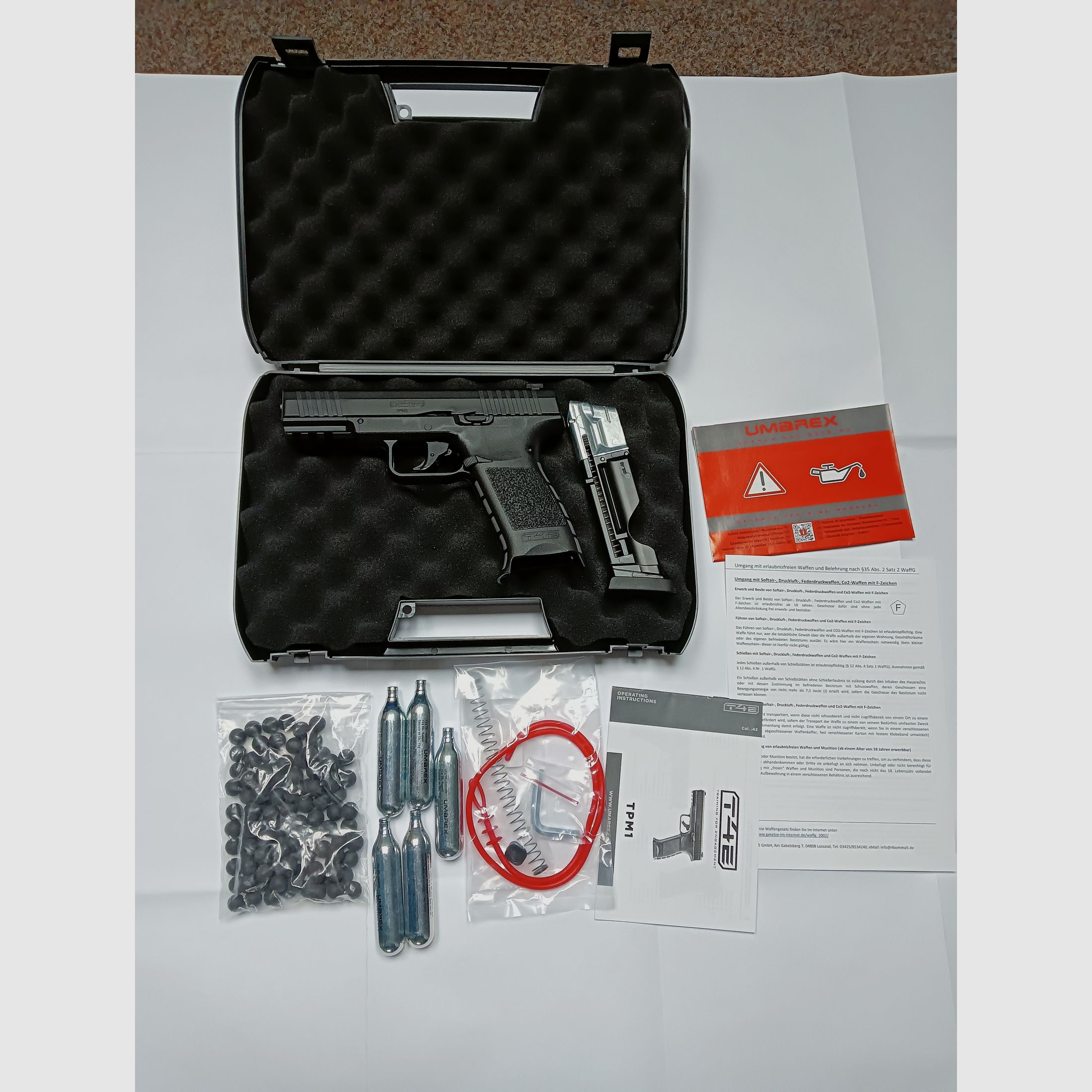 NEU Umarex T4E TPM1 cal.43  Sammlung Auflösung Glock HK416