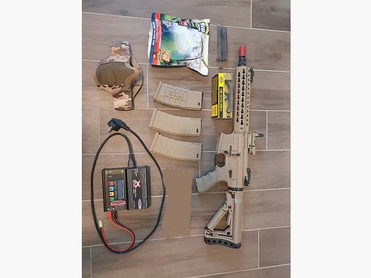 G&G CM16 SRL E.T.U.  0,5J Desert Bundle