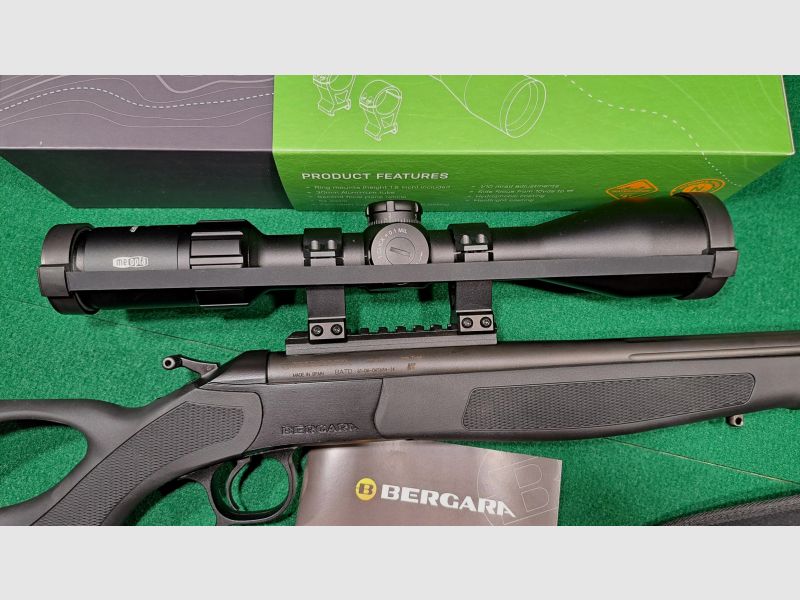 BERGARA BA13 TD, Lochschaft Schwarz, 16,5" Lauf,.308Win., Meopta 3-15x50 A4 LP, Freyr+Devik etc.