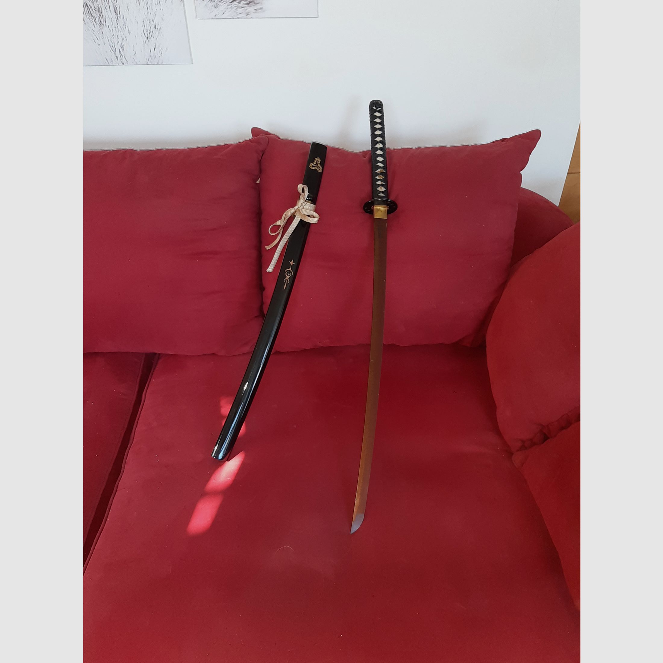 "Töte Bill" - Hattori Hanzo Schwert - Handgeschmiedet & gefaltet, scharf - Blutdamast Edition"