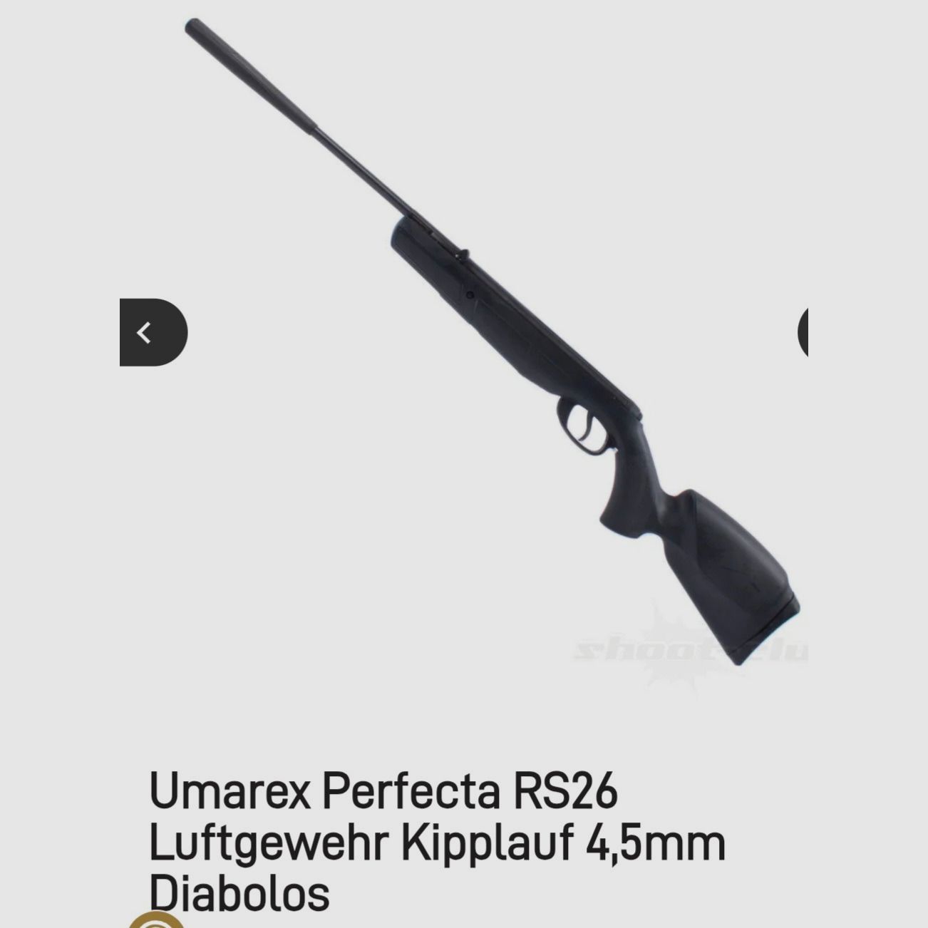 Tire tout de suite sans souci, pack Umarex Perfectra RS26 neuf !, image 1 sur 8