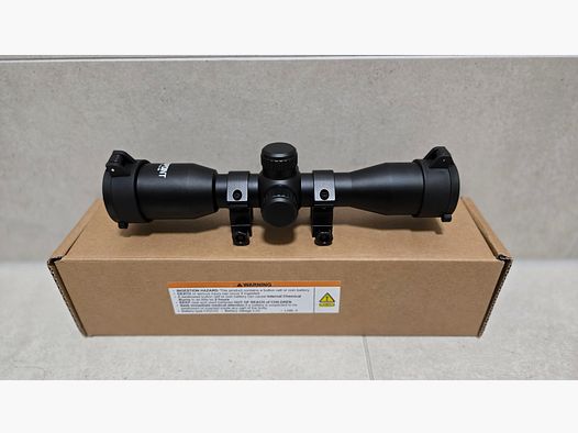 TenPoint Pro-View 400 Optik 4x Vergrößerung beleuchtet 22mm Weaver oder Picatinny- NEU & OVP
