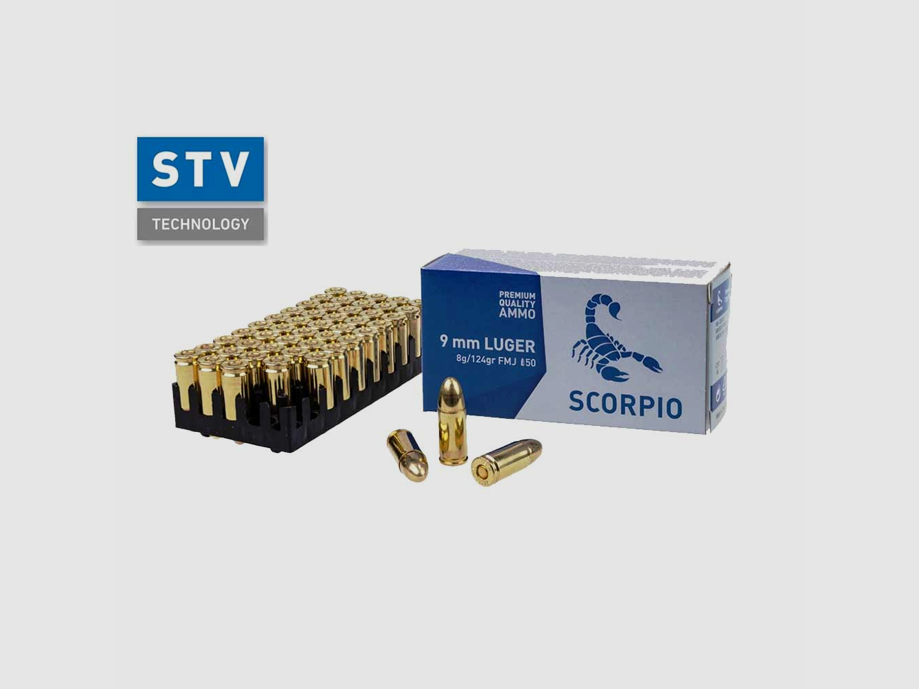SCORPIO 9mm Luger -124grs-FMJ 50Stk