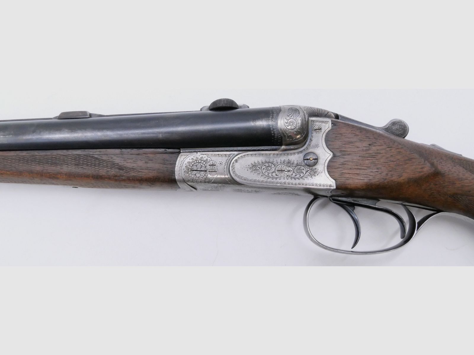 Doppelflinte ETW Suhl 16/70 Lauflänge 720mm mit Einhakmontage - Basen