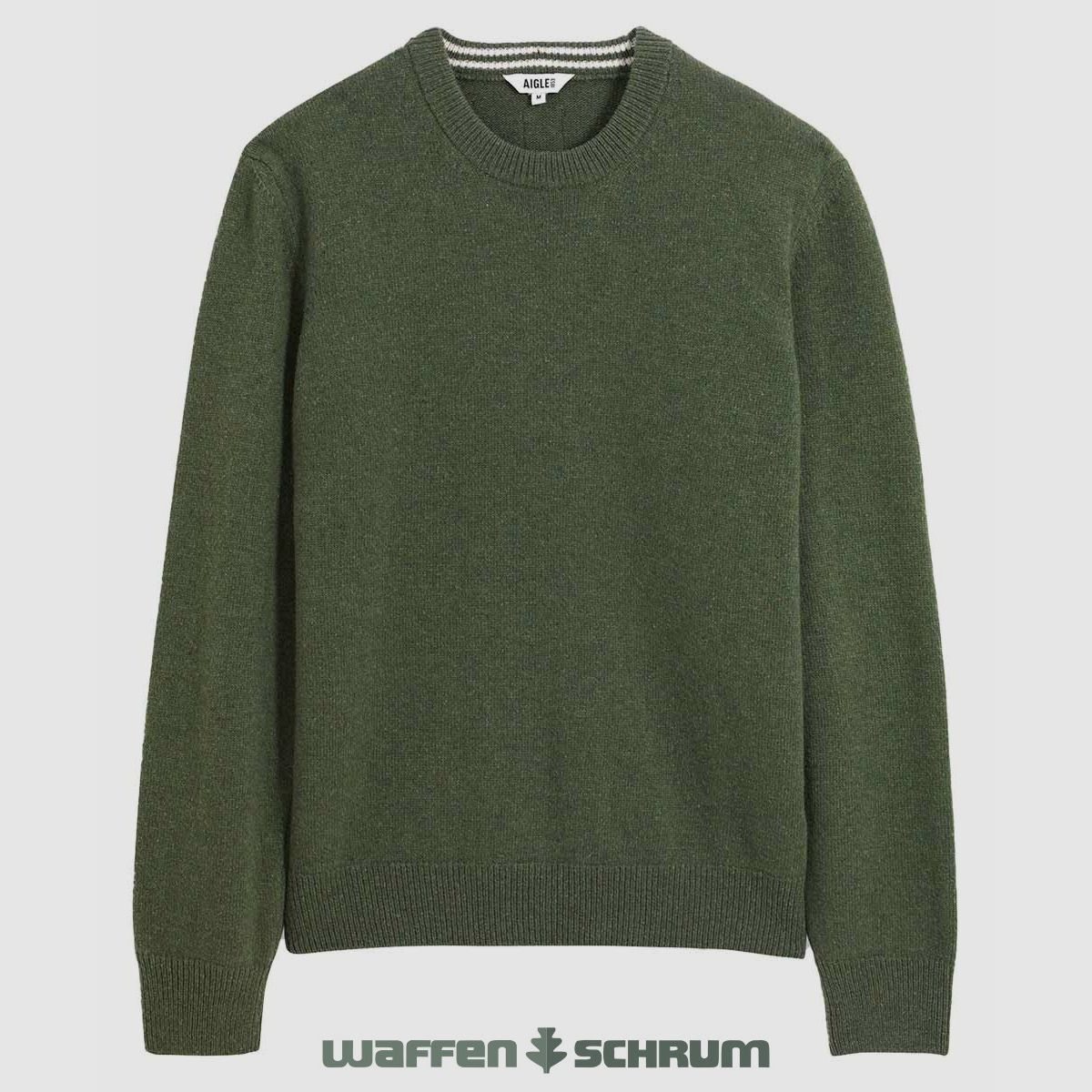 Aigle Pullover Collo Rotondo Verde Salvia