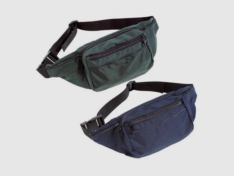 Kompakte Gürteltasche mit Holster I Pistole Blau