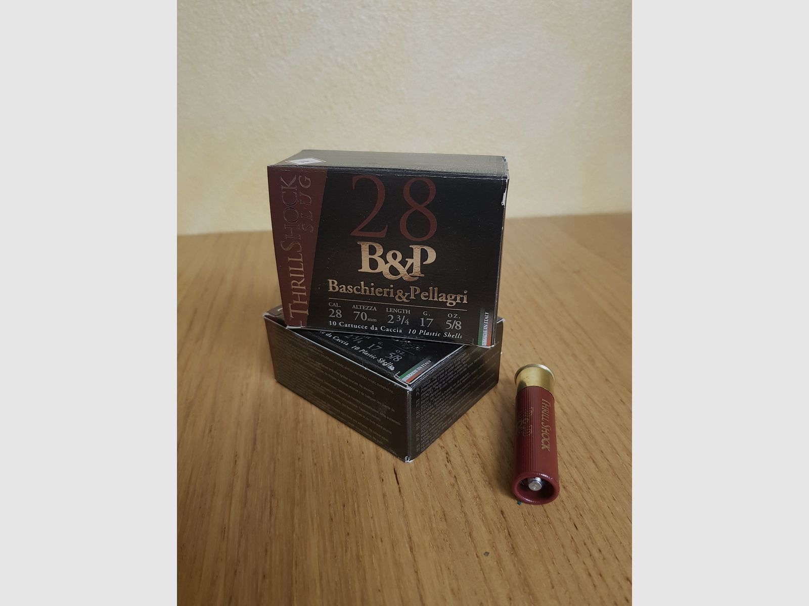 BASCHIERI & PELLAGRI patronen met kogels kal. 28