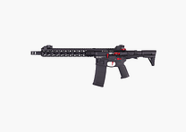 GP R15 FREYA HEXAGON Skeleton 12,5" PDW gen.2 M-LOK Schwarz/Rot S-AEG Frei ab 18 Jahren -F- | Delta Armory