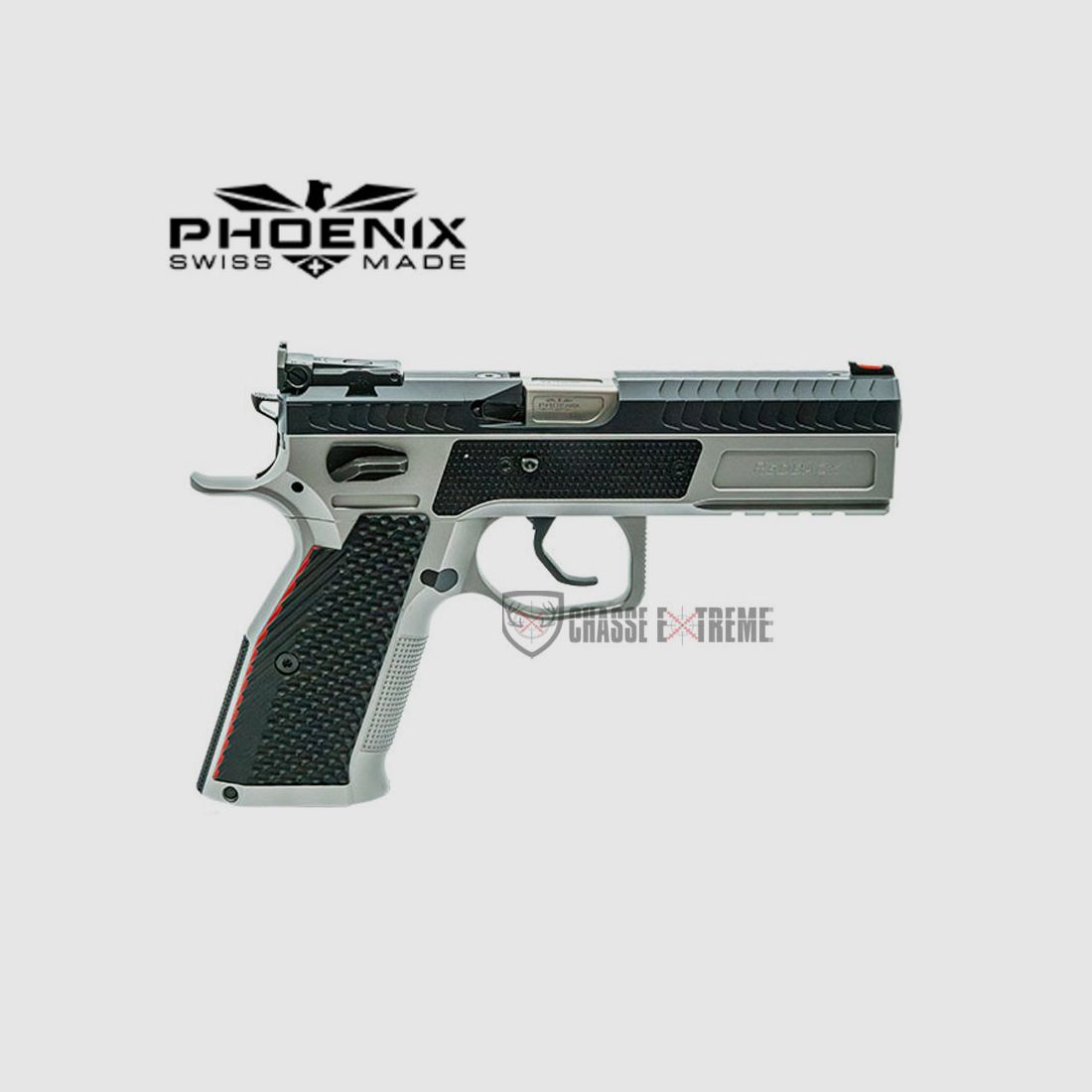 Pistole PHOENIX Redback Gen 2 Rotfiberoptik Kal. 9x19 Bi-Ton, Bild 2 von 2