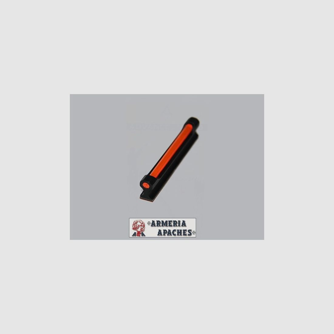 HOOGTE VIZIER MM 7 LANG MM 50 IN ROOD ALUMINIUM MET FLUORESCERENDE FIBEROPTIEK, afbeelding 1 van 3