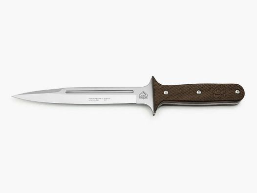 Puma XP cuchillo para jabalí 13, cuchillo de captura, pakkawood con piel de pez