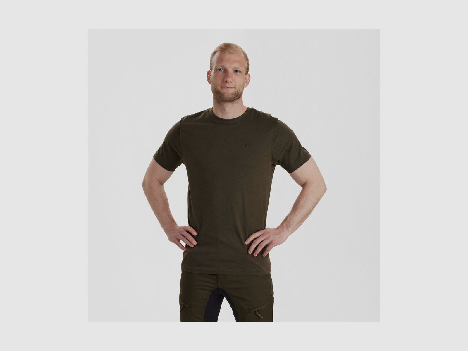DEERHUNTER Easton T-shirt Oliv