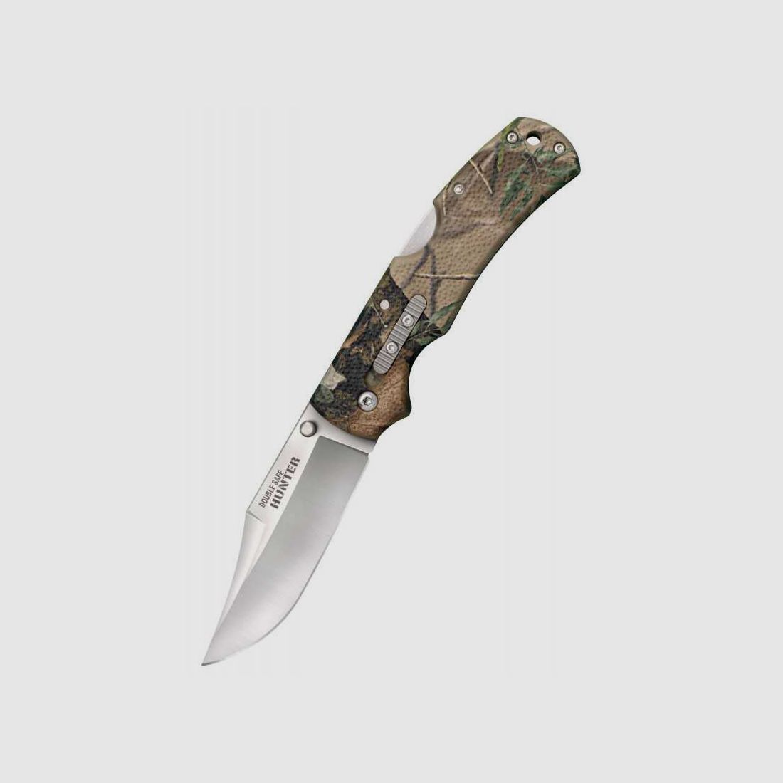 Cold Steel Double Safe Hunter Taschenmesser, Camo, mit Stahl-Clip