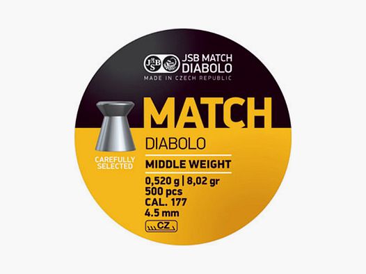 JSB Match Diabolos mittel 0,520g - 4,5 mm