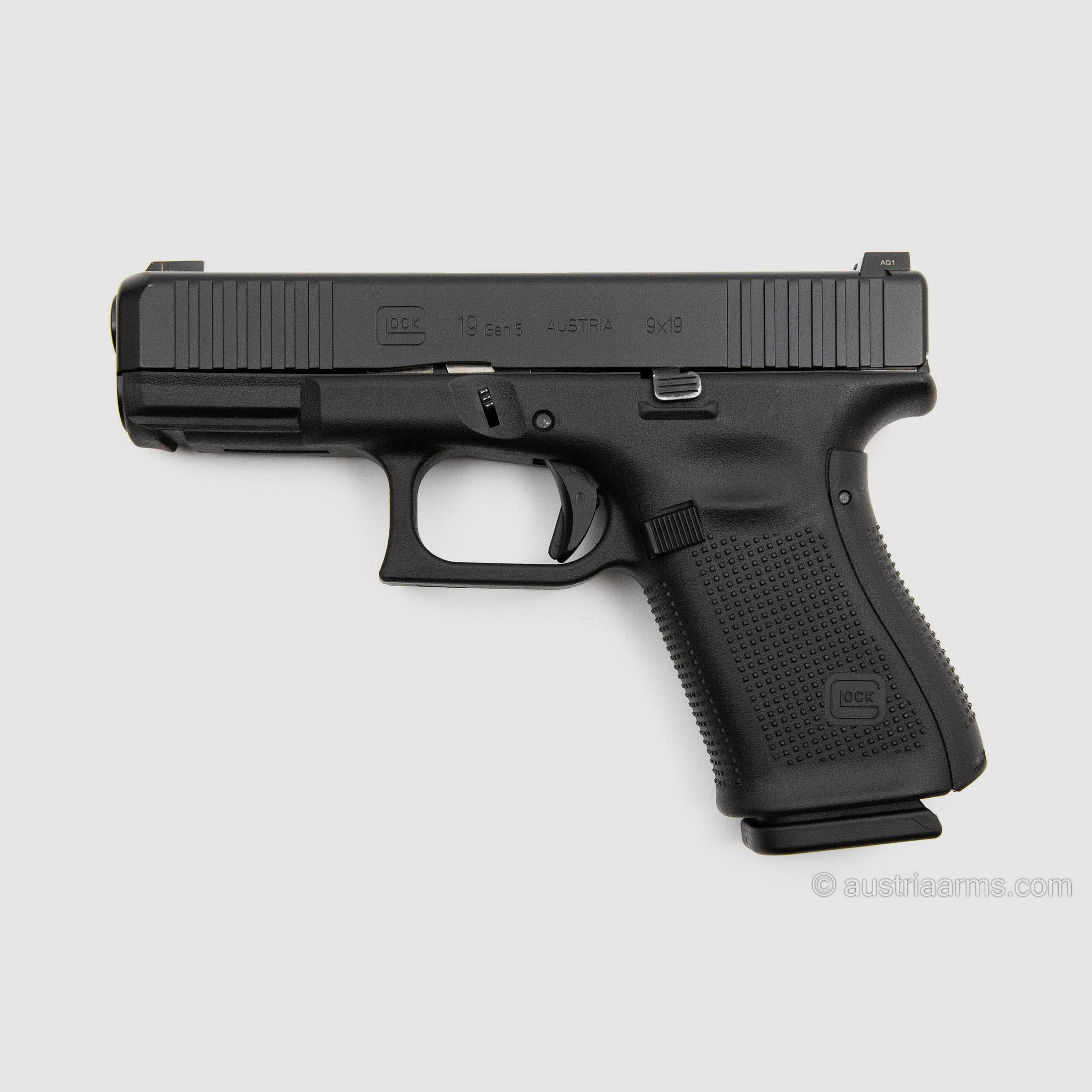 Glock 19 Gen 5 inkl. Tritium Visier, neuwertige Gebrauchtwaffe, 9×19 mm, Bild 1 von 5