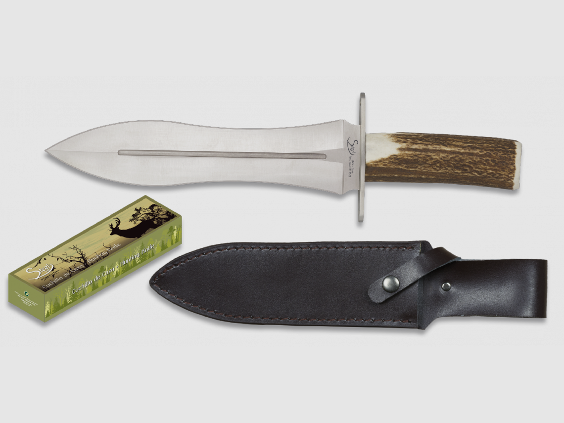 MESSER STEEL 440, 22cm HIRSCH
