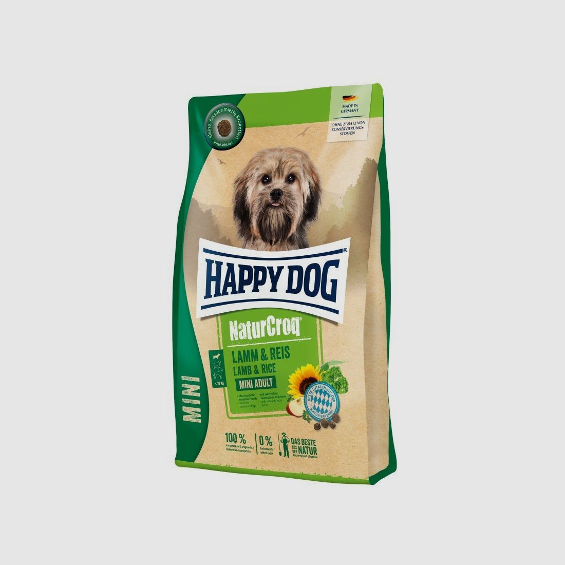 Happy Dog Hunde Trockenfutter NaturCroq Mini Lamm & Reis 800 g x 4 Stk.