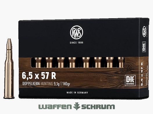 RWS 6,5x57R Doppelkern 9,1g - 140 gr