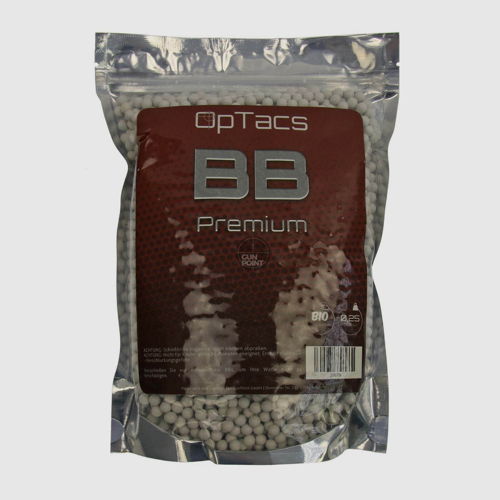 Softair - Kugeln OpTacs Premium BIO BBs 0,25 g 4000 Stk.