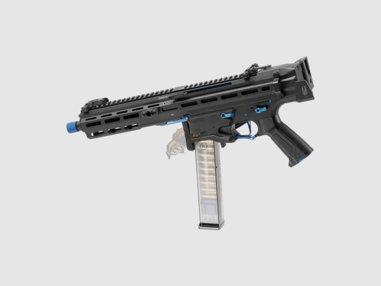 G&G PCC45 G2 mit ETU in Schwarz/Blau Airsoft Frei ab 18 - S-AEG -F-