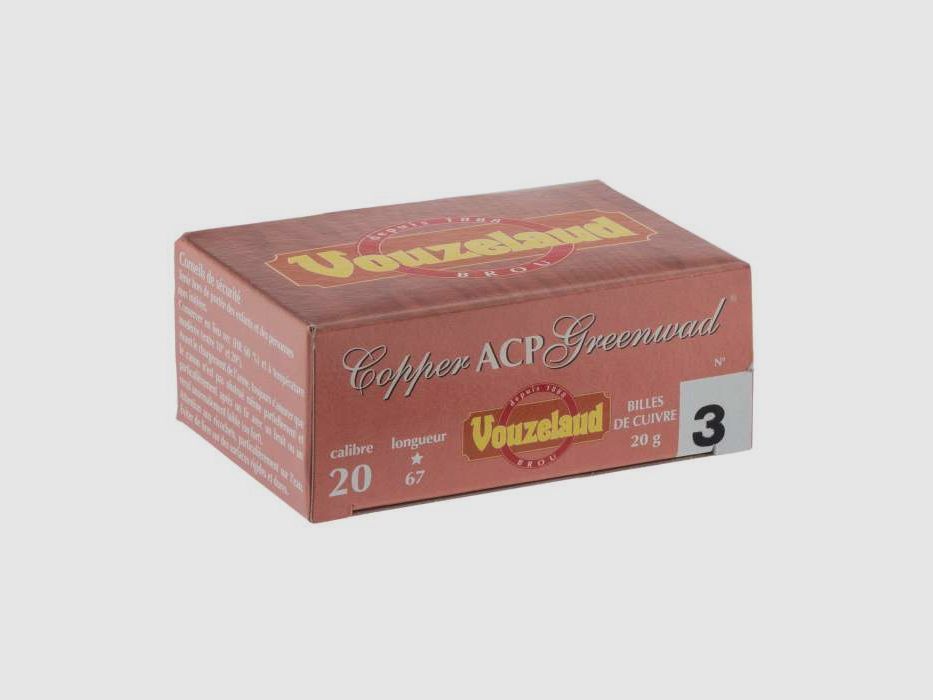 10 Nabojów COPPER ACP GREENWAD Kal.20/67 20G BJ Vouzelaud, zdjęcie 2 z 3