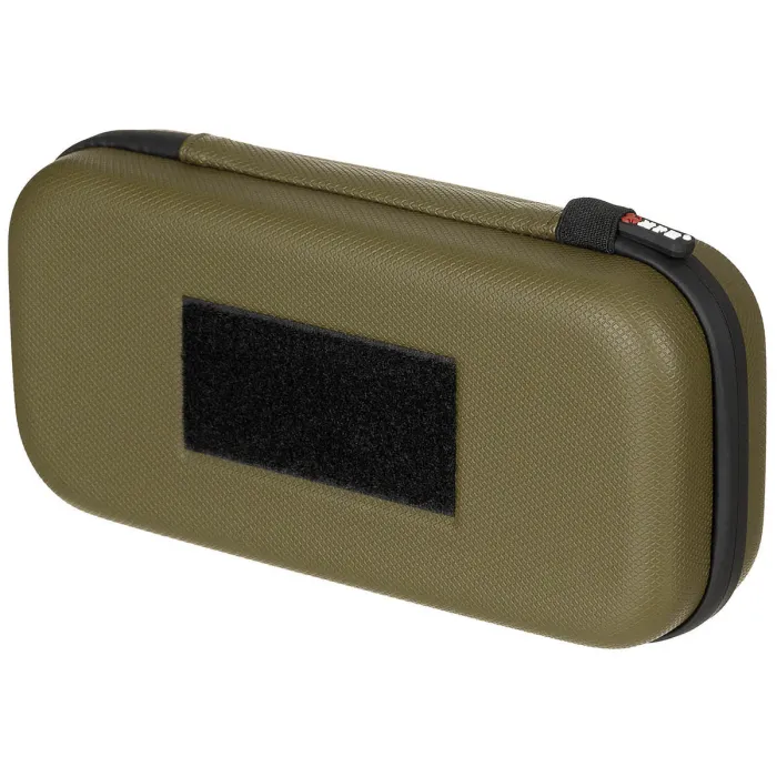 Harde tas, groot, met klittenbandsluitingen, olijf