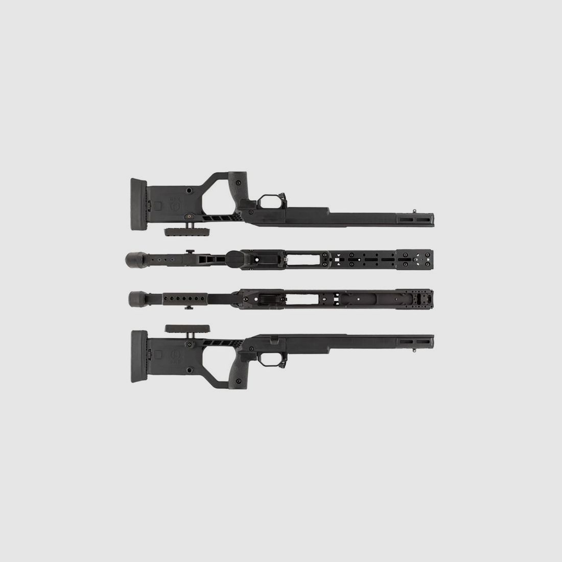 KINETIC RESEARCH GROUP GEN 4 KINETIC RESEARCH GROUP REMINGTON 700 SA X-RAY CHASSIS BLACK, imagen 2 de 8