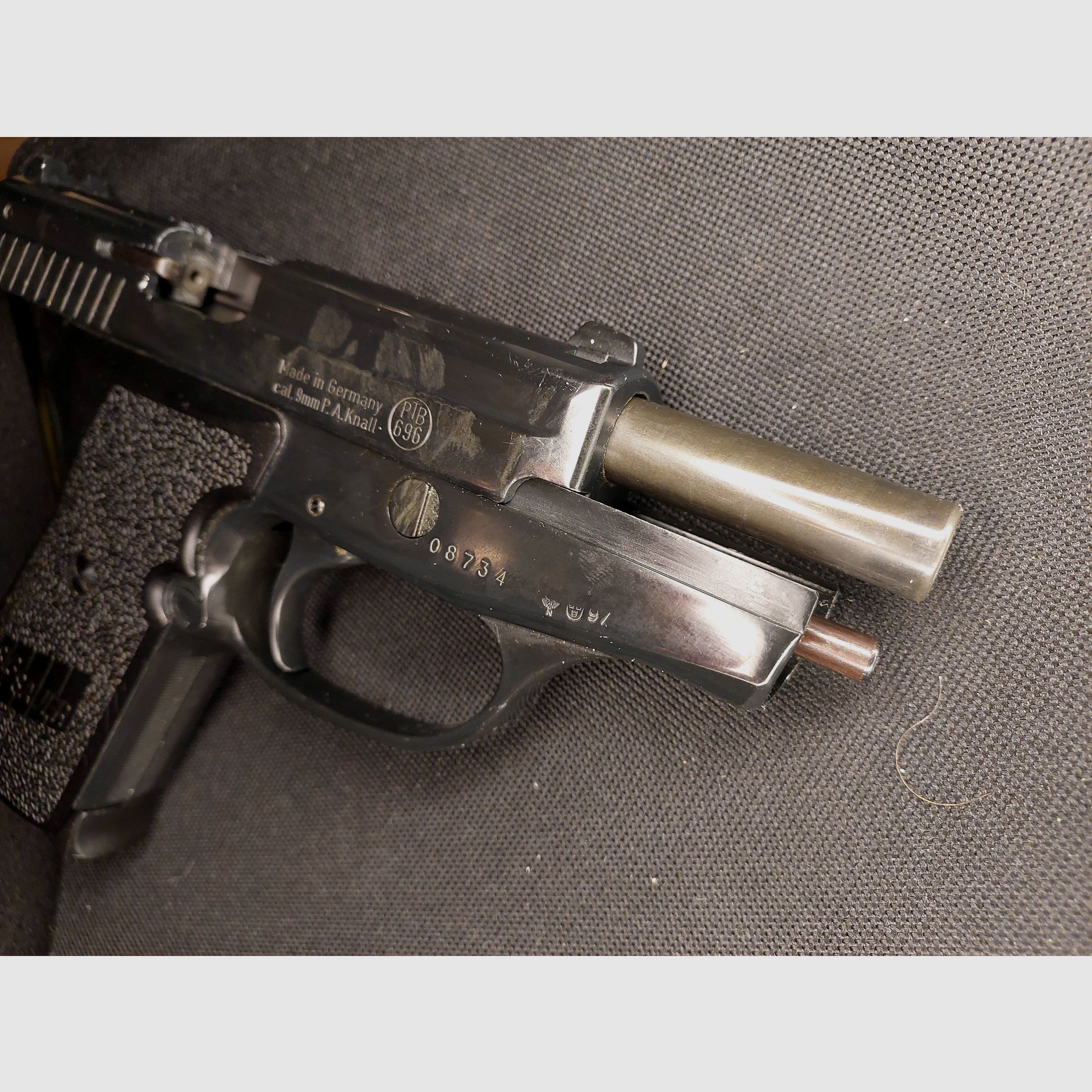 Pistola a salve Sig Sauer P239 nel calibro 9 mm P.A.K. dal set originale SIG "Backup‑Set" (PTB 696)