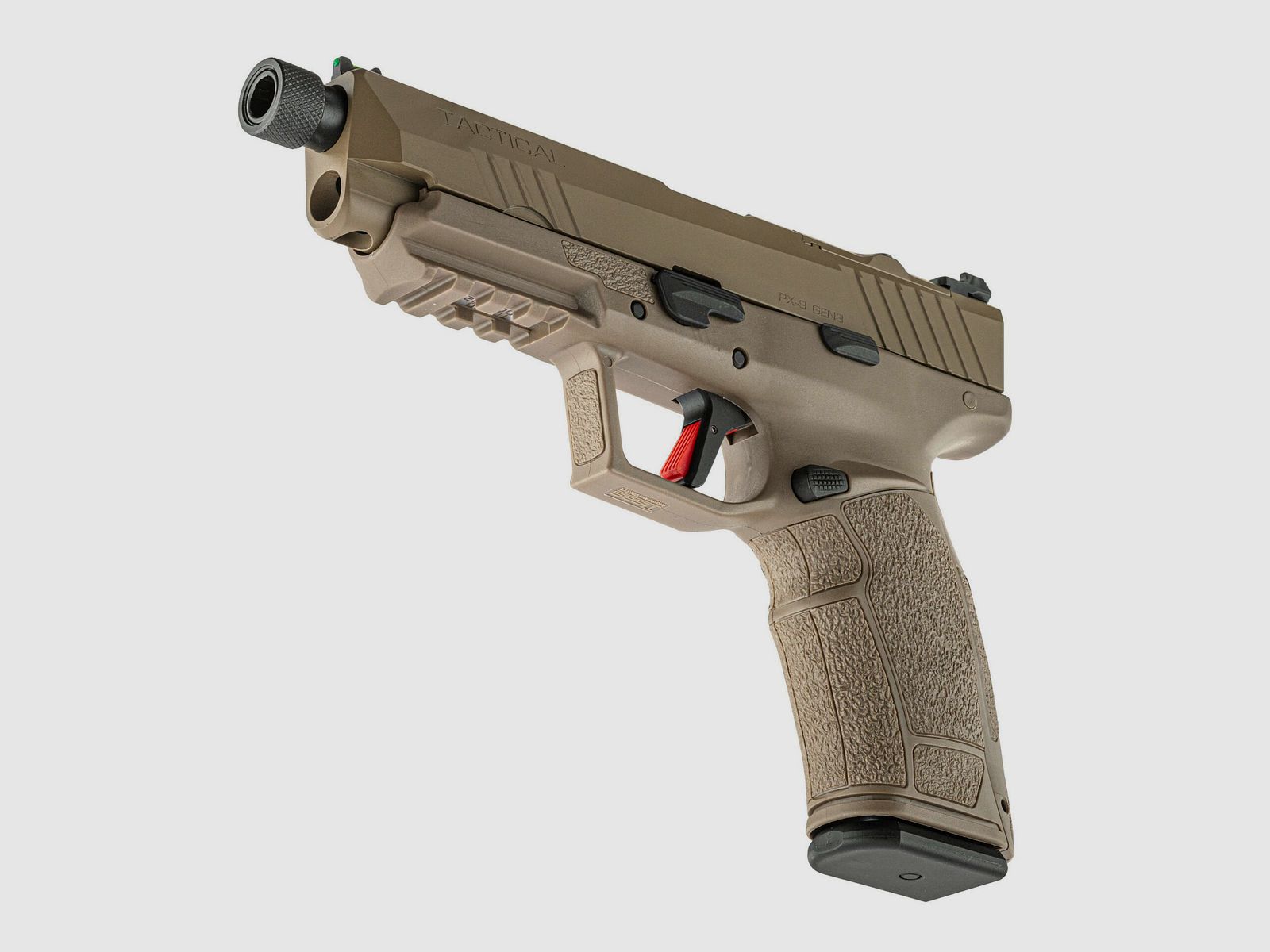 TISAS PX-9 TACTICAL pistol caliber 9×19 mm FDE threaded, image 10 of 10