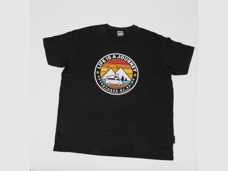 Reimo LIFE IS A JOURNEY Men's T-Shirt – Black, Size L, image 1 of 3