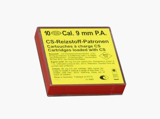 CS-Gaspatronen 9 mm P.A. Wadie