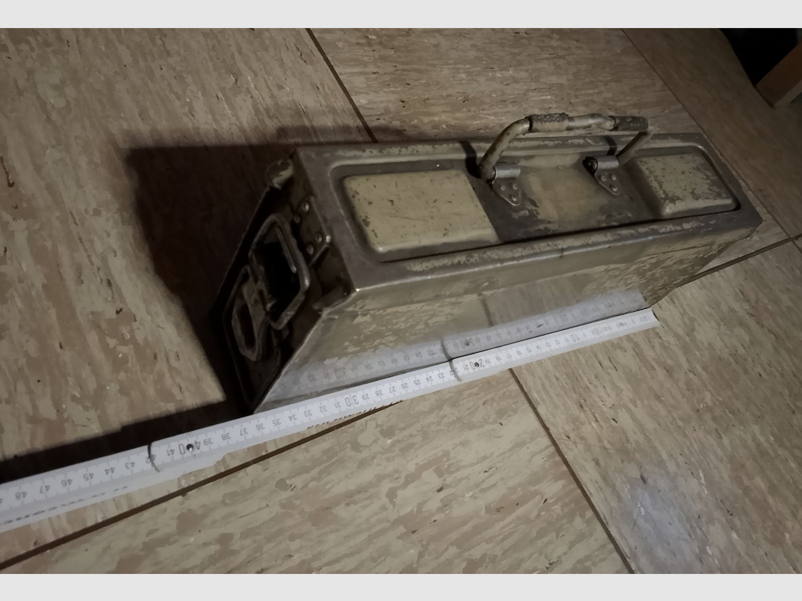 Munitionskiste klein länglich Bw Box Kiste Munition Bundeswehr 8,5cm x 17cm x 36cm