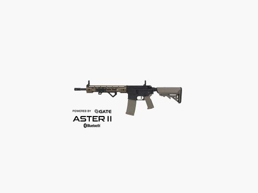 SA M4 Carbine M-LOK (RRA SA-P14 PRIME™ Aster II ETU BLDC™) Rifle Airsoft Libre a partir de 18 - Negro/Verde -F-