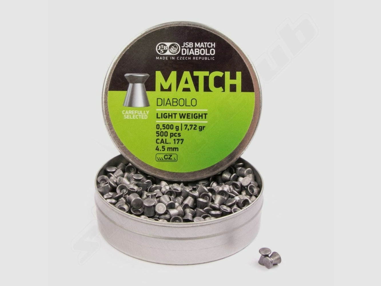 JSB Match Diabolos ( grün) 4,5mm / 0,5 g / 500 Stk