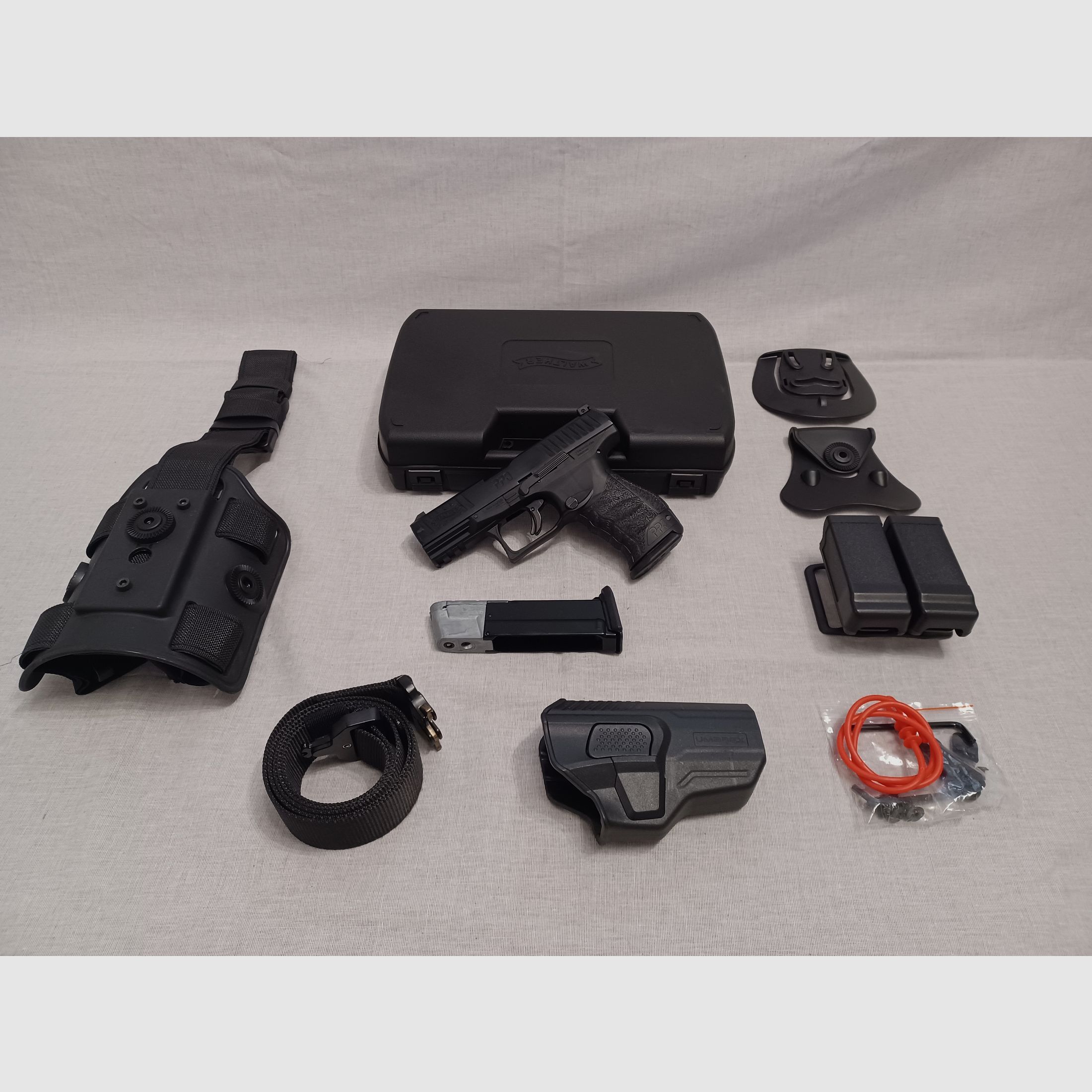 Walther PPQ M2 / .43 / RAM / Pistole / Zubehör / OVP (166)