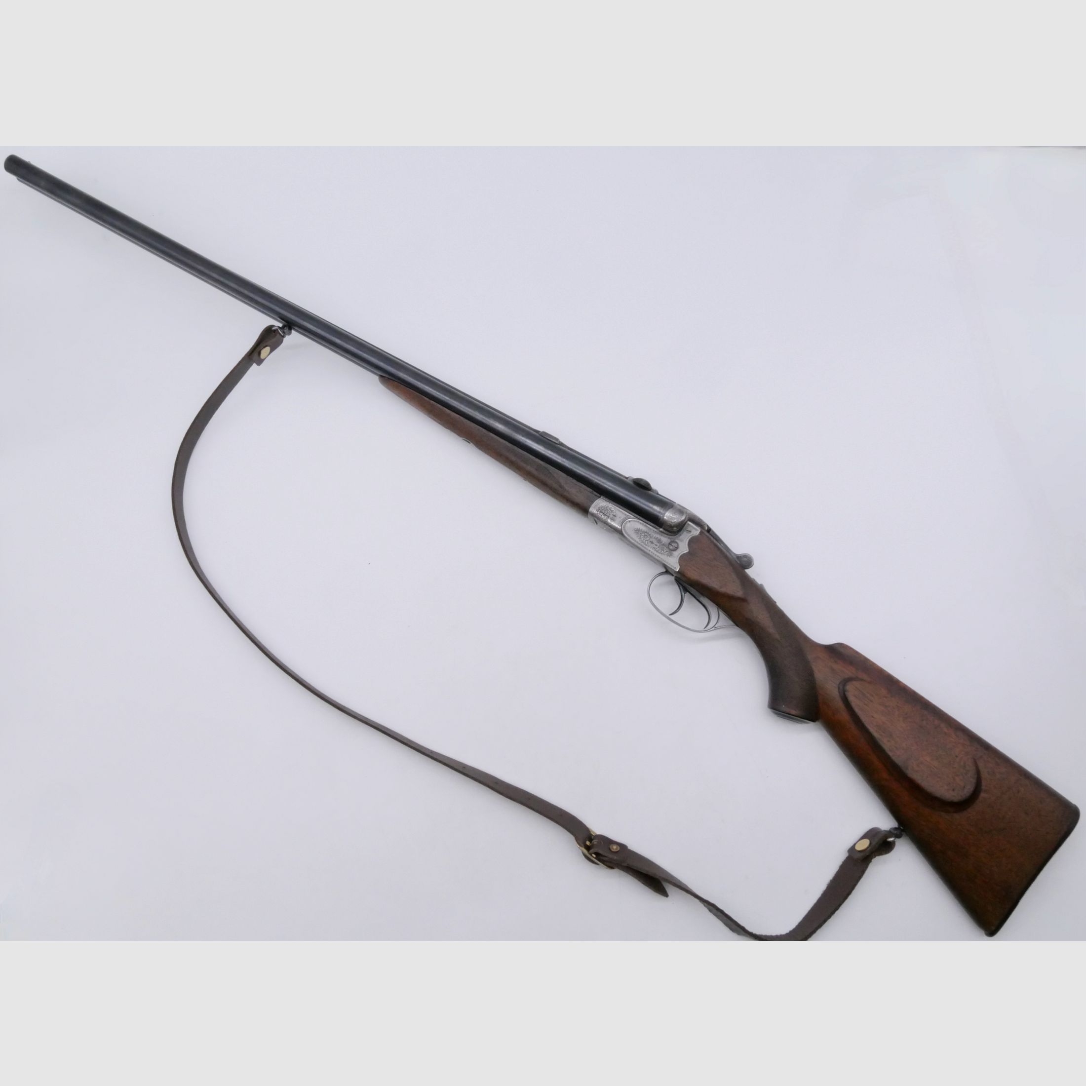 Doppelflinte ETW Suhl 16/70 Lauflänge 720mm mit Einhakmontage - Basen