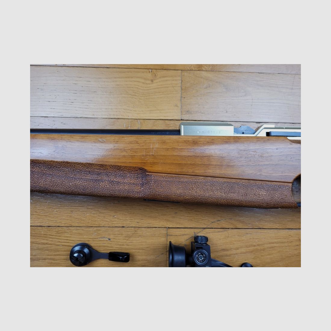 Rara carabina di precisione Walther UIT-E MATCH – grilletto elettronico – livella a bolla diottra – come nuovo, immagine 12 di 32
