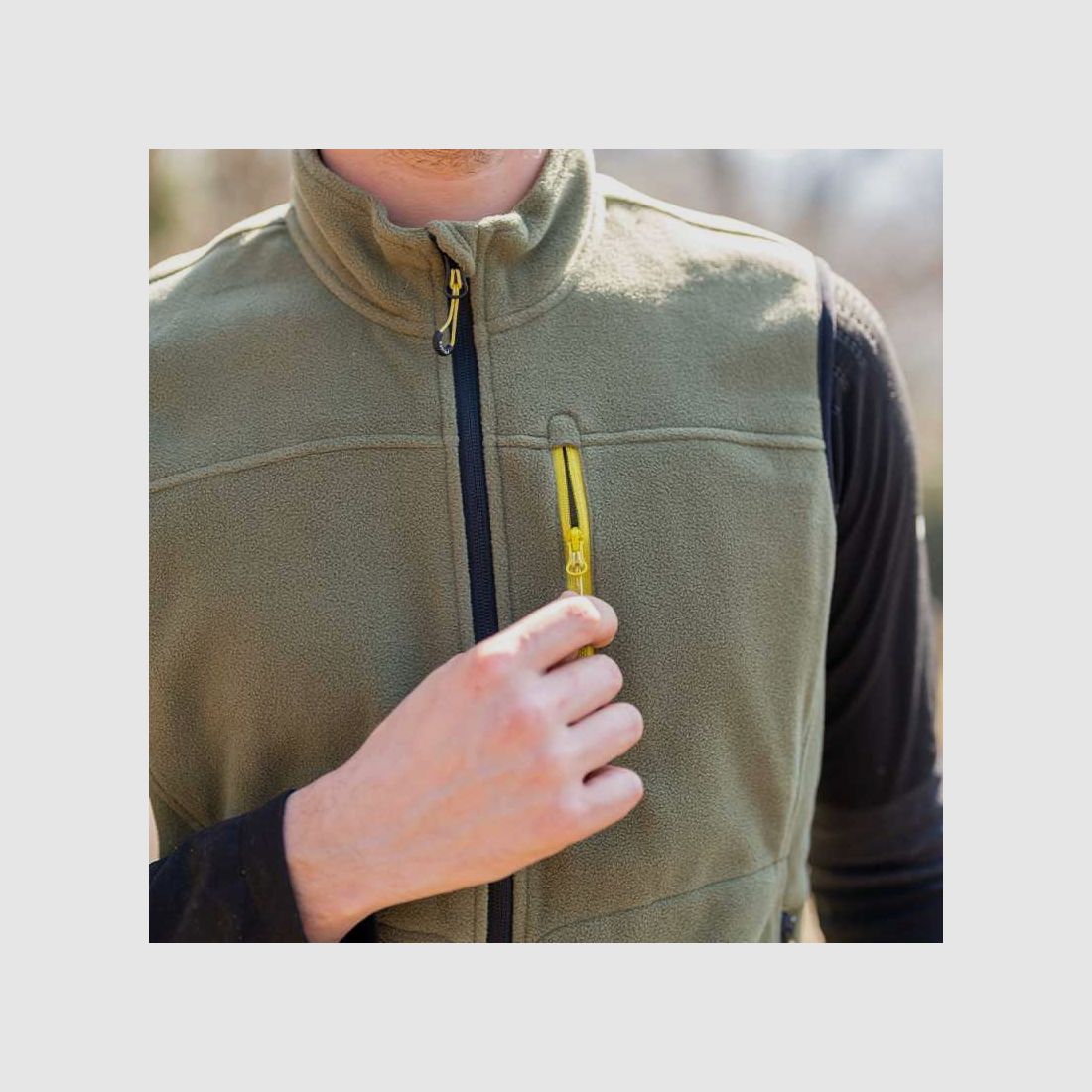 Gilet en Fleece Kapriol vert, image 2 sur 3